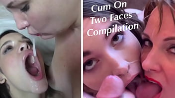 Cum on Two Faces: Threesome Facial Cum Compilation