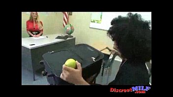 Student fucks his hot teacher on the desk