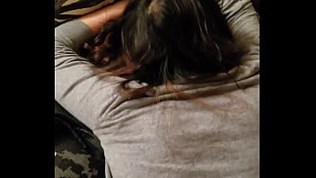 Quick fuck of my slut on the living room couch