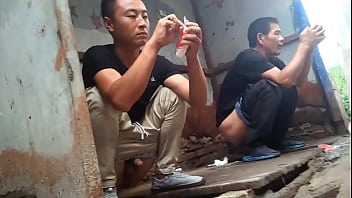 Spy sexy chinese guys in public toilets